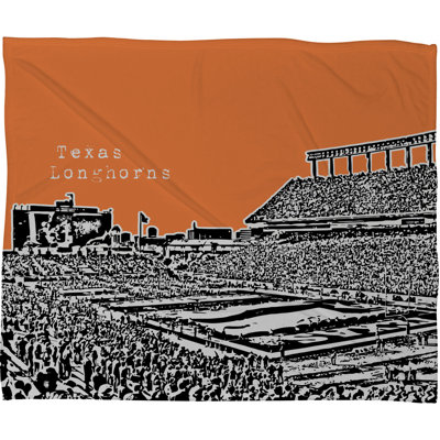 DENY Designs Bird Ave Texas Longhorns Fleece Throw Blanket