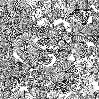 DENY Designs Valentina Ramos Doodles Shower Curtain