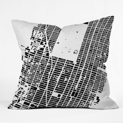 DENY Designs CityFabric Inc Polyester NYC Midtown Indoor/Outdoor Throw Pillow