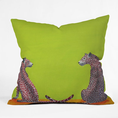 DENY Designs Clara Nilles Leopard Lovers Throw Pillow