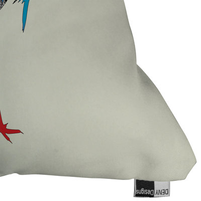 DENY Designs Iveta Abolina Polyester Bluebird Indoor/Outdoor Throw Pillow