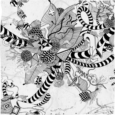 DENY Designs Iveta Abolina Black And White Play Duvet Cover Collection