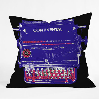DENY Designs Romi Vega Continental Typewriter Throw Pillow