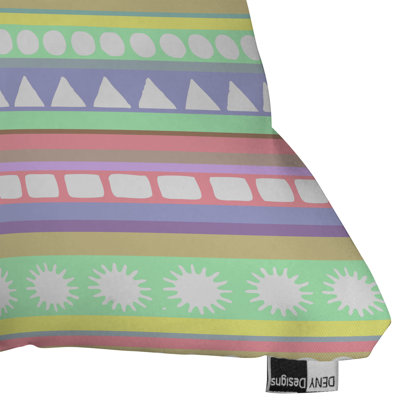 DENY Designs Romi Vega Polyester Pastel Pattern Indoor/Outdoor Throw Pillow