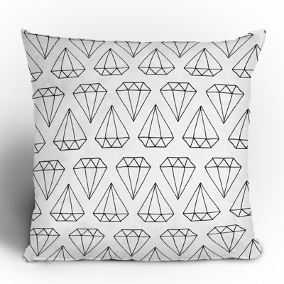 DENY Designs Wesley Bird Diamond Print Throw Pillow