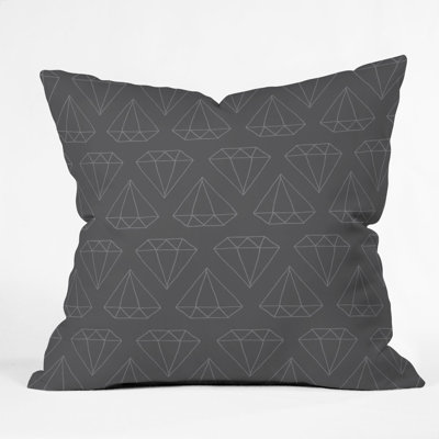 DENY Designs Wesley Bird Diamond Print Throw Pillow