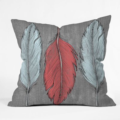 DENY Designs Wesley Bird Feathered Throw Pillow