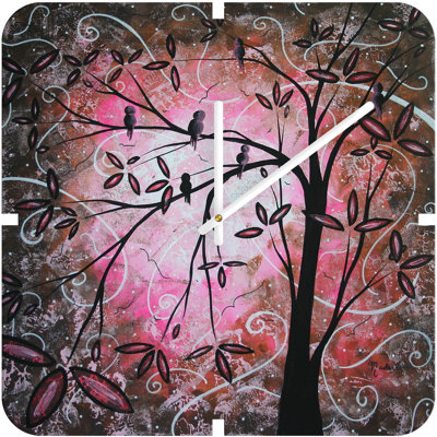 DENY Designs Madart Inc. Cherry Blossoms Clock