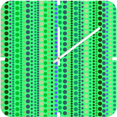 DENY Designs Romi Vega Retro Custom Clock