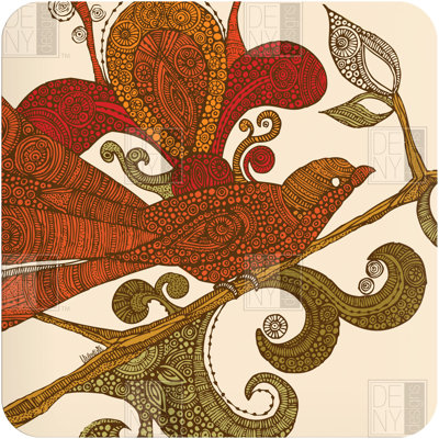 DENY Designs Valentina Ramos The Orange Bird Wall Art