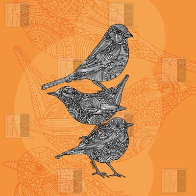 DENY Designs Valentina Ramos 3 Little Birds Duvet Cover Collection