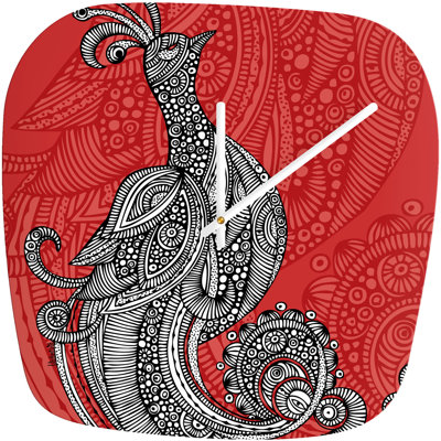 DENY Designs Valentina Ramos The Bird Modern Clock