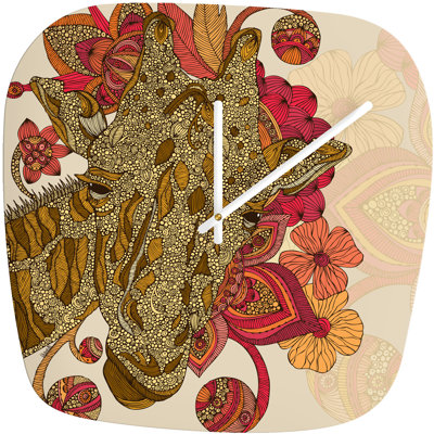DENY Designs Valentina Ramos The Giraffe Modern Clock