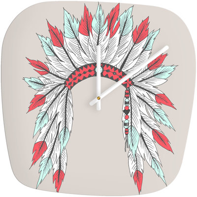 DENY Designs Wesley Bird Dressy Modern Clock