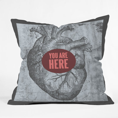 DENY Designs Wesley Bird You Are Here Throw Pillow