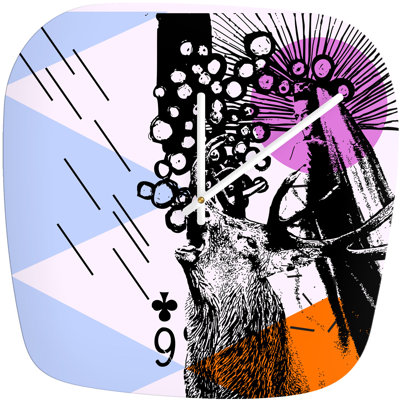 DENY Designs Randi Antonsen Poster Hero 3 Modern Clock