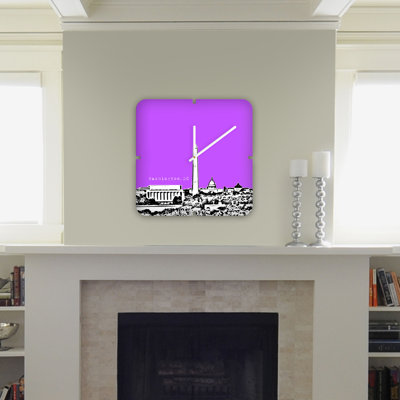 DENY Designs Bird Ave Washington Custom Clock