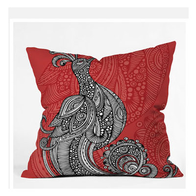 DENY Designs Valentina Ramos The Bird Throw Pillow