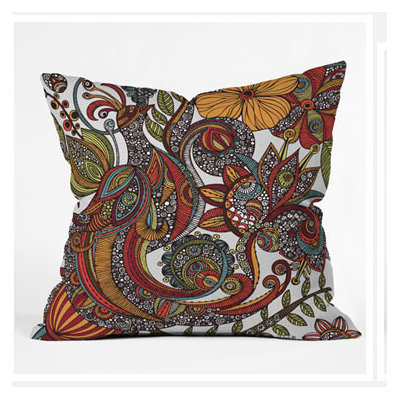 DENY Designs Valentina Ramos Paradise Bird Throw Pillow