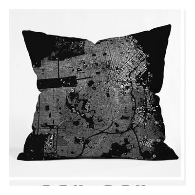 DENY Designs CityFabric Inc San Francisco Throw Pillow