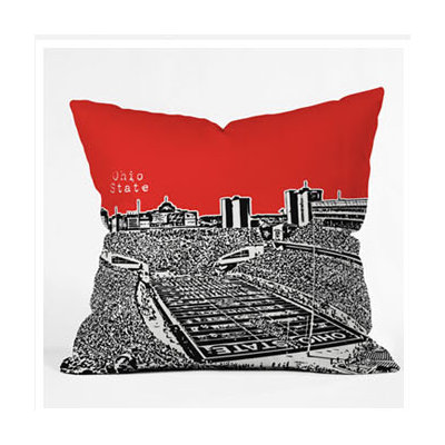 DENY Designs Bird Ave Ohio State Buckeyes Throw Pillow