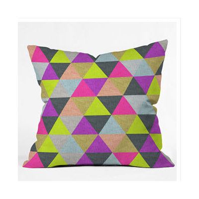 DENY Designs Bianca Green Ocean of Pyramid Throw Pillow