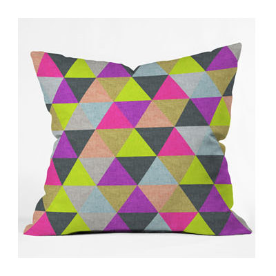 DENY Designs Bianca Green Ocean of Pyramid Throw Pillow