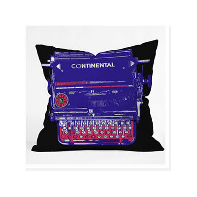 DENY Designs Romi Vega Continental Typewriter Throw Pillow