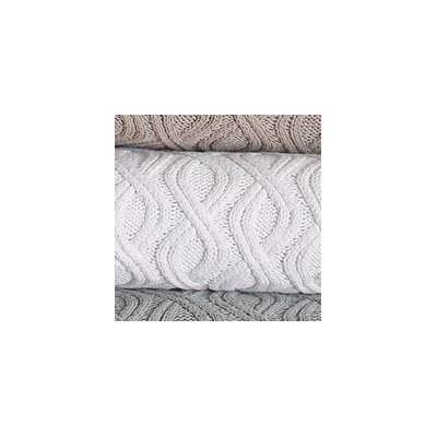 Peacock Alley Marbella Wavy Cable Throw