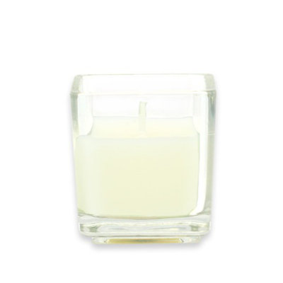 Zest Candle Square Glass Votive Candles (12 Pieces/Box )