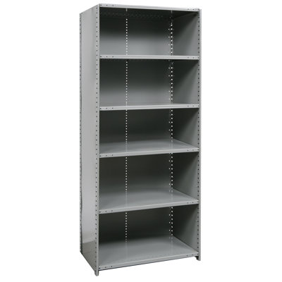 Hallowell Hi-Tech Shelving Medium-Duty Closed Type Starter and Optional Add-on Unit with 6 Shelves