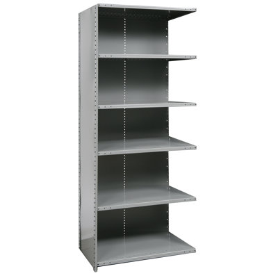 Hallowell Hi-Tech Shelving Medium-Duty Closed Type Starter and Optional Add-on Unit with 6 Shelves