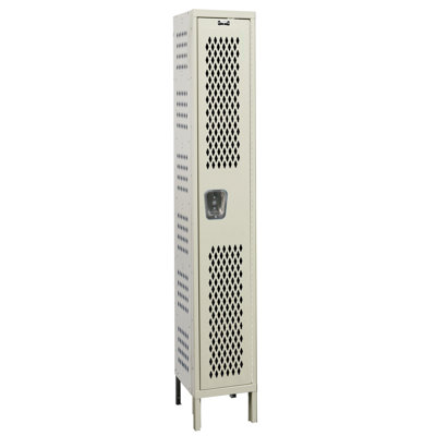 Hallowell Heavy-Duty Ventilated Locker Single Tier 1 Wide (Knock-Down)