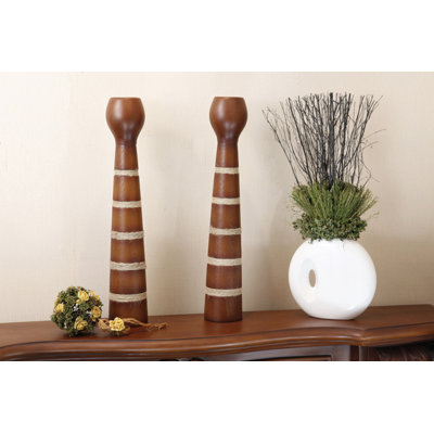 CompoClay Pillar Candlestand w/ Jute Rope