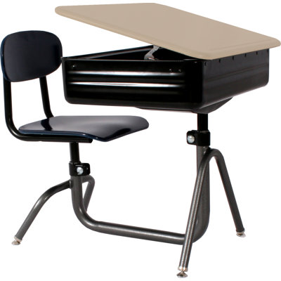 WB Manufacturing Quick Ship Universal Lift Lid Chair Combo Desk