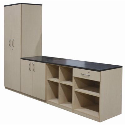 WB Manufacturing Repositionable Replay Fixed Shelf / Four Adjustable Shelves  Cabinet