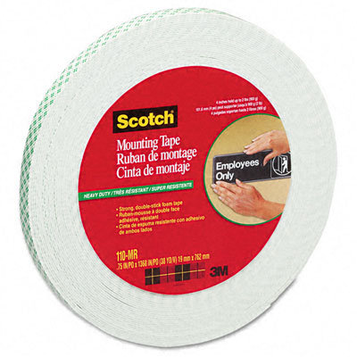 3M Foam Mounting Tape, 3/4", 1368" Long                                                                                         