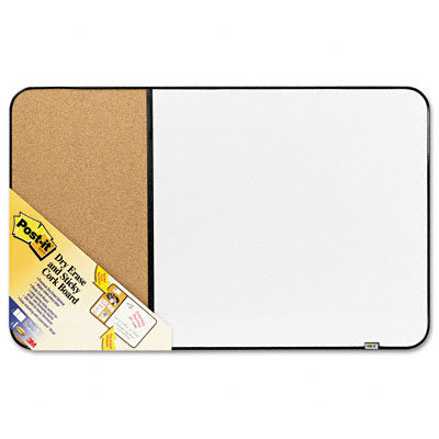 3M Post-It Self-Stick Cork Bulletin and Dry Erase Board