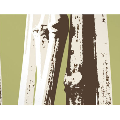 Inhabit Bamboo Stretched Wall Art in Grass