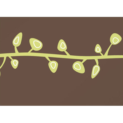 Inhabit Sprout Stretched Wall Art in Chocolate