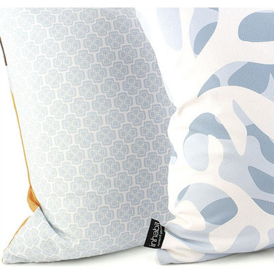 Inhabit Reef Throw Pillow in Aqua
