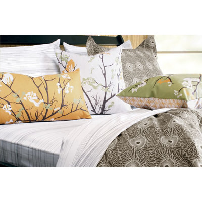 Inhabit Rhythm Cotton Bedding Collection in Chocolate