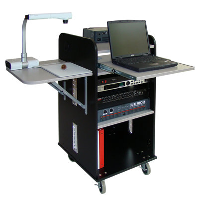 Woodware Furniture Answer Multimedia Rack Cart