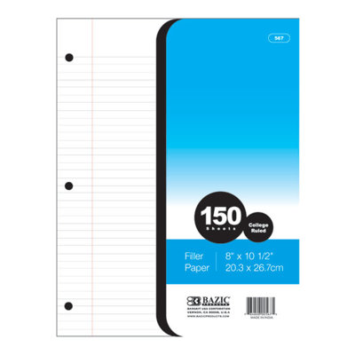 Bazic College Ruled Filler Paper