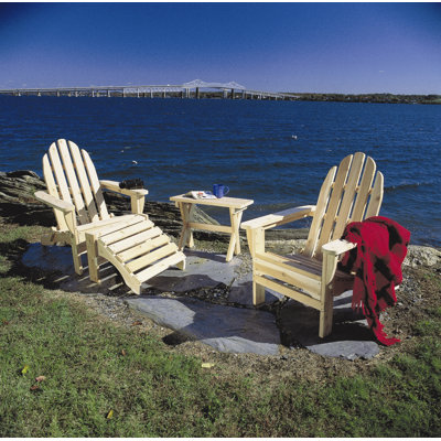 Rustic Natural Cedar Furniture Adirondack Chair [Folds for Storage]