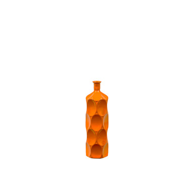Urban Trends Sunset Orange Bella Ceramic Bottle