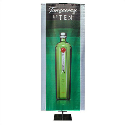 Pinquist Tool & Die 35" - 70" Vertical Adjustable Double-Sided Banner Stand