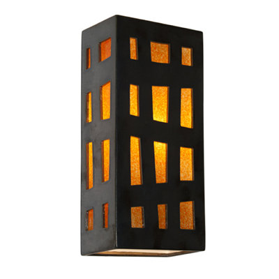 A19 ReFusion Grid Wall 1 Light Sconce