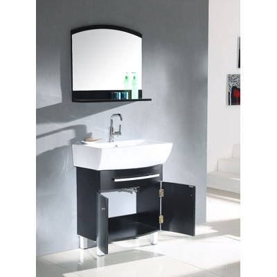 Legion Furniture 27.5" Single Bathroom Vanity Set in Espresso