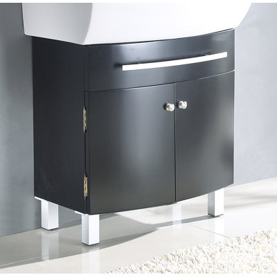 Legion Furniture 27.5" Single Bathroom Vanity Set in Espresso